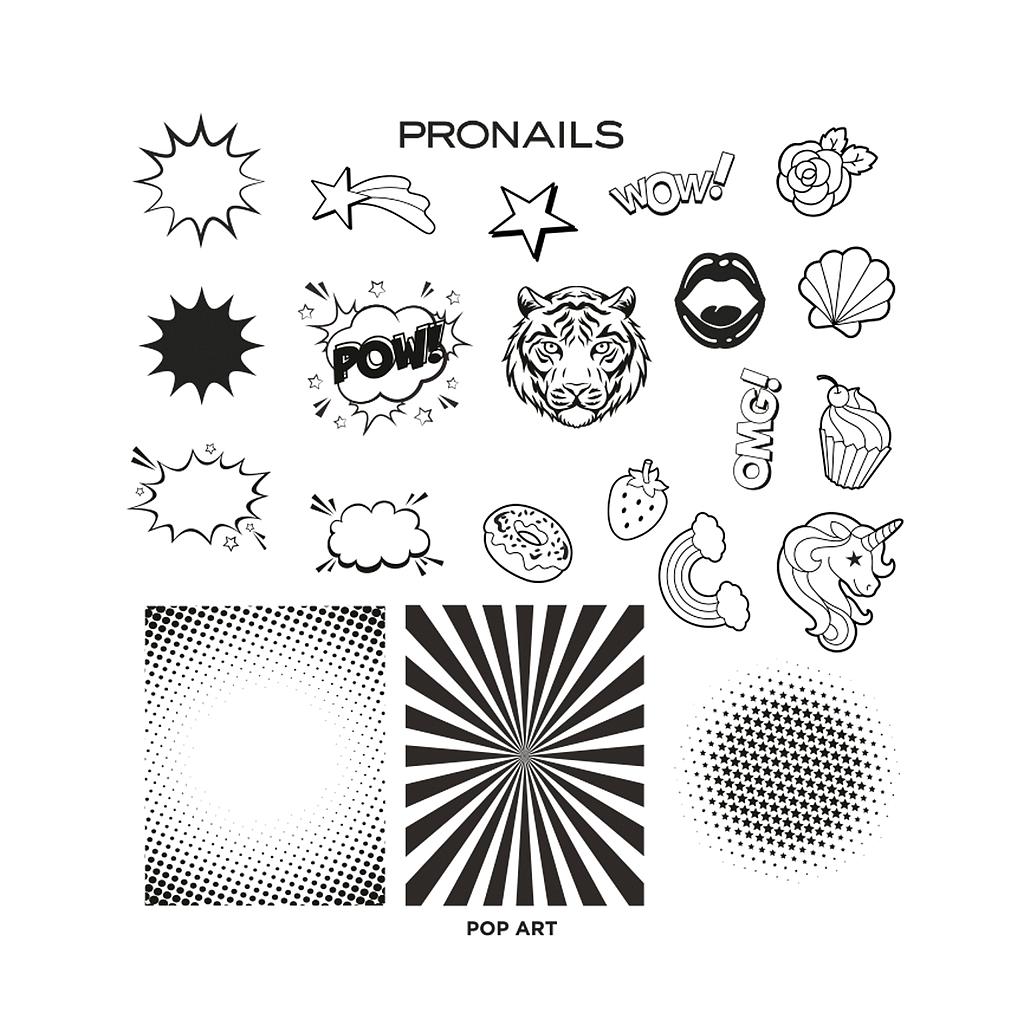 Kit Estampacion Pop Art (placa+sello)