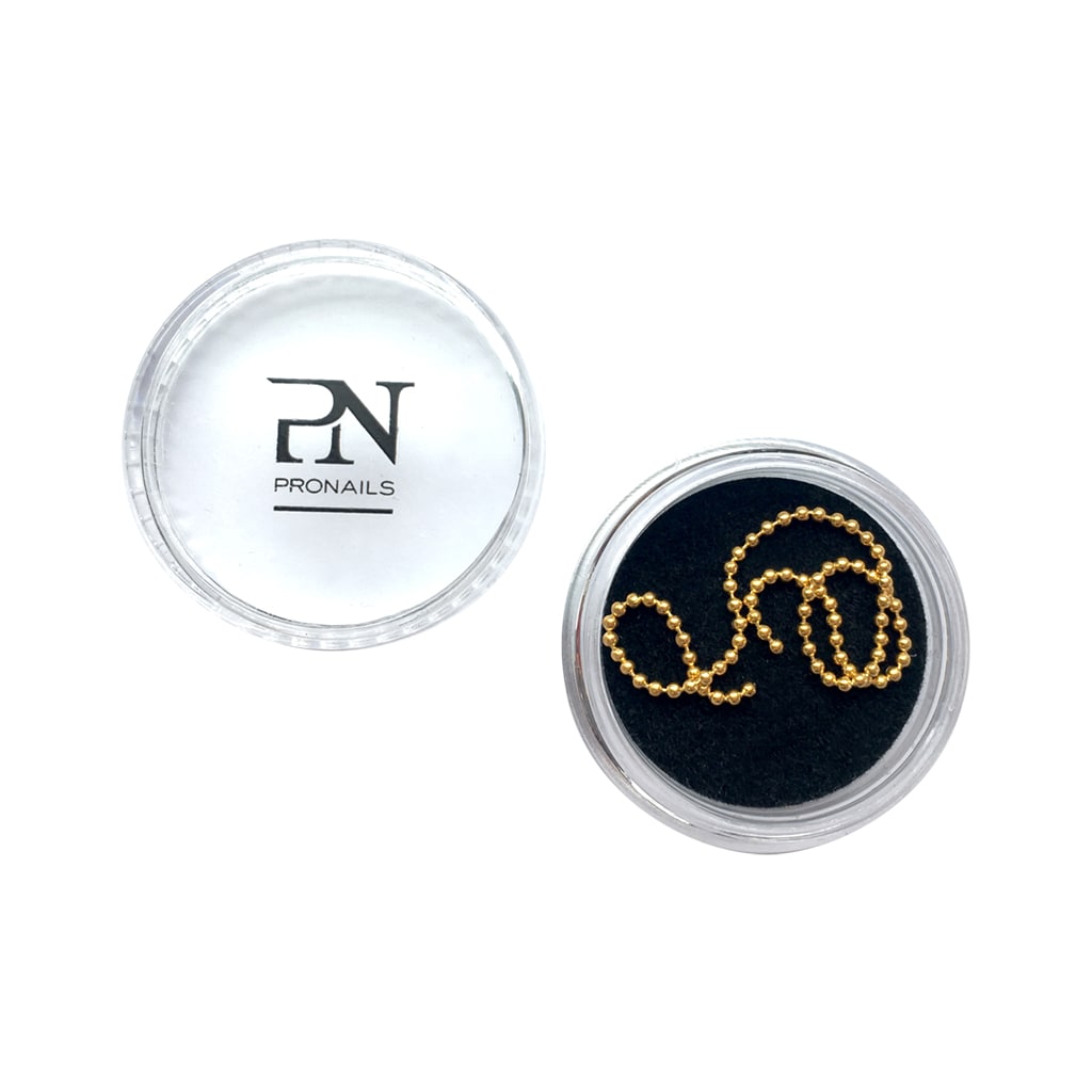 Cuerda Perlas Doradas 1mm