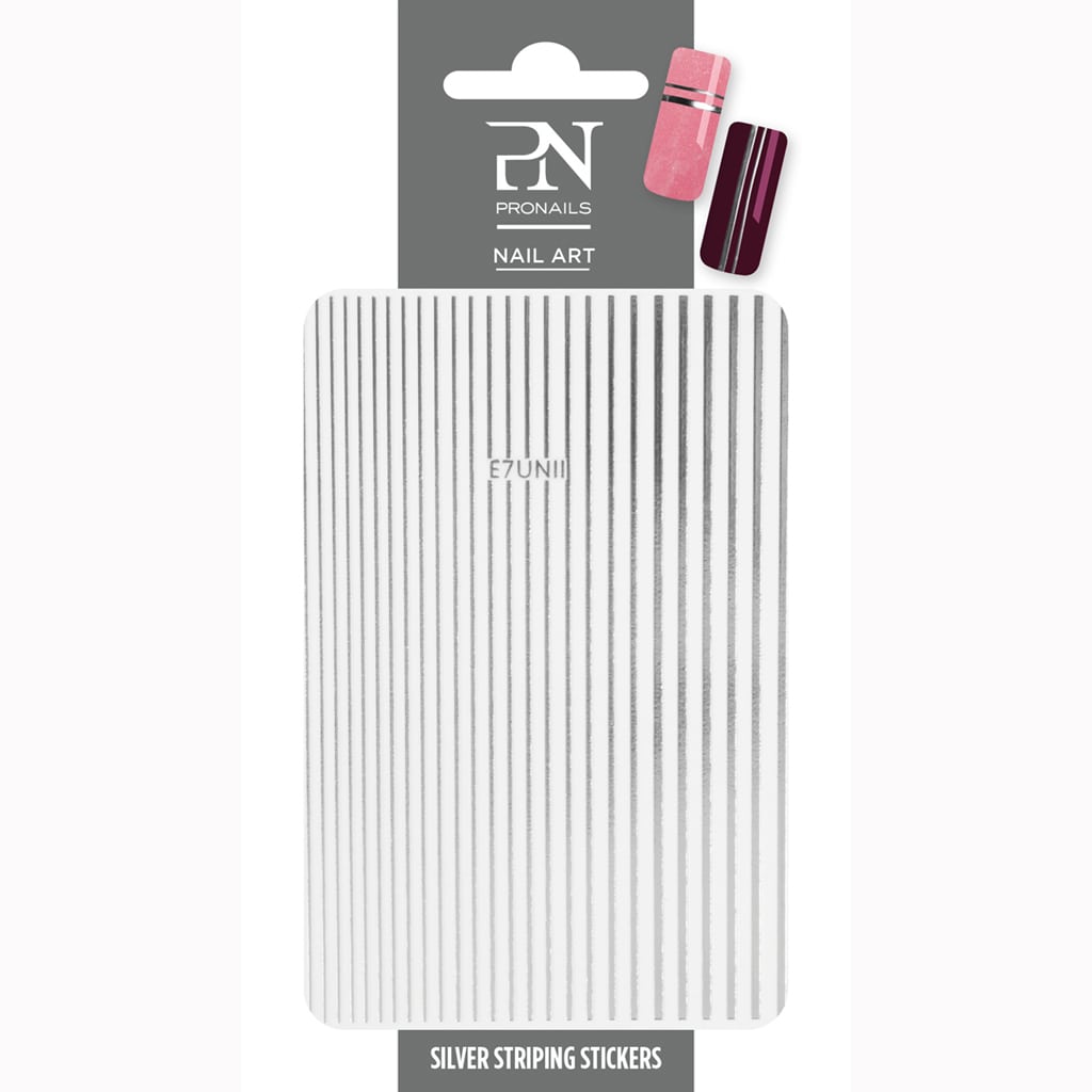 Pegatinas de Uñas Striping Nail Silver