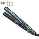 PLANCHA FUTURA black titanium azul verde