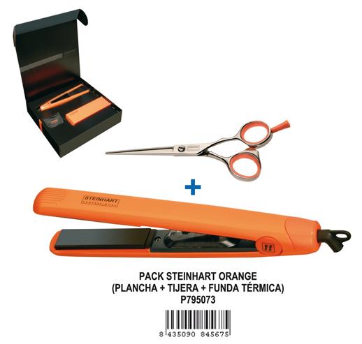 STEINHART PLANCHA + TIJERA SET ORANGE EDITION