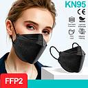 MASCARILLA FFP2 KN95 10 uds COLOR NEGRO