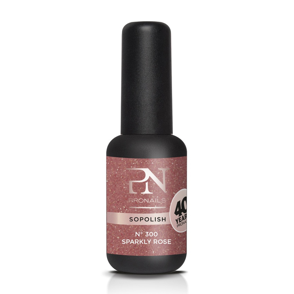 Esmalte uñas semipermanente 300 Sparkly Rose 8ml